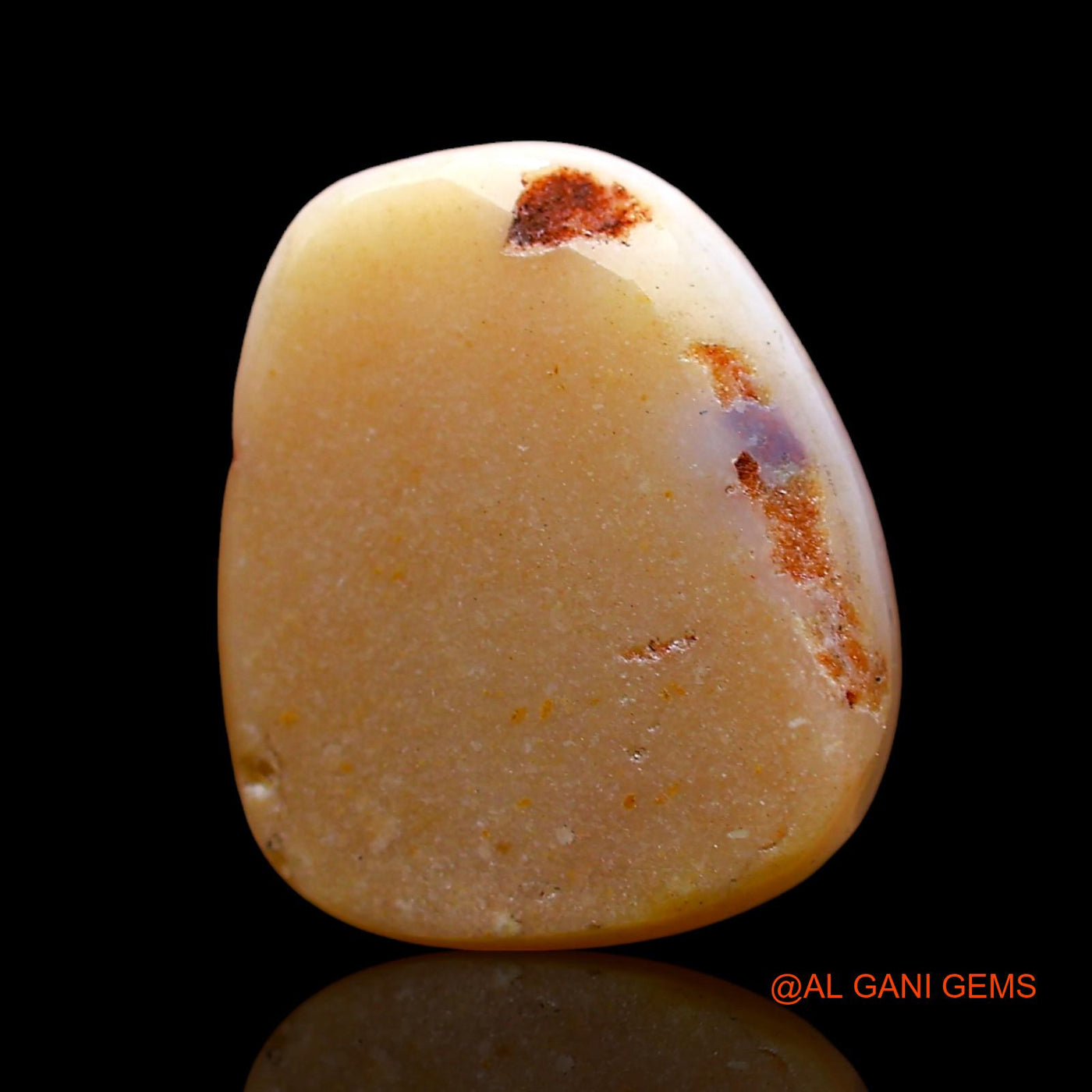 Natural Fire Opal Gemstone 3.00 Cts Loose Fancy Cabochon From Australia 12x10x3 mm AD-326
