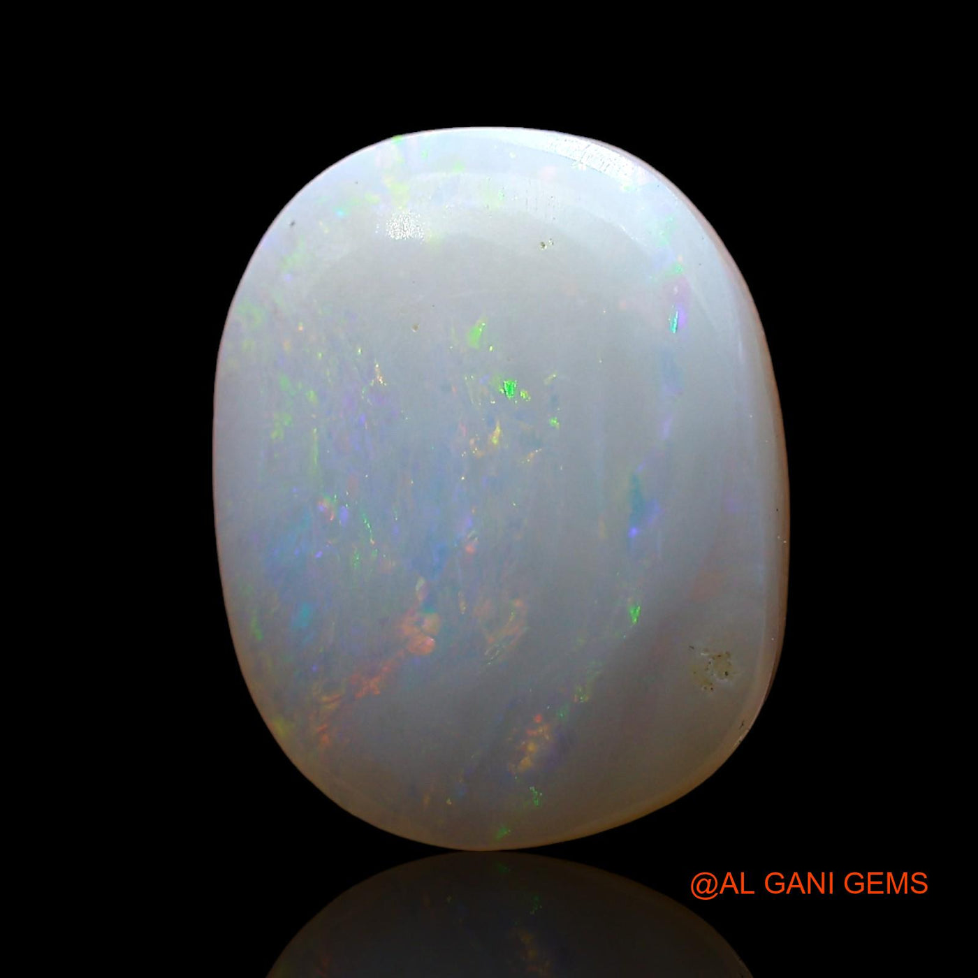 2.00 Cts Unheated Australian Fire Opal Loose Gemstone Oval Cabochon Natural 12x10x3 mm AD-327