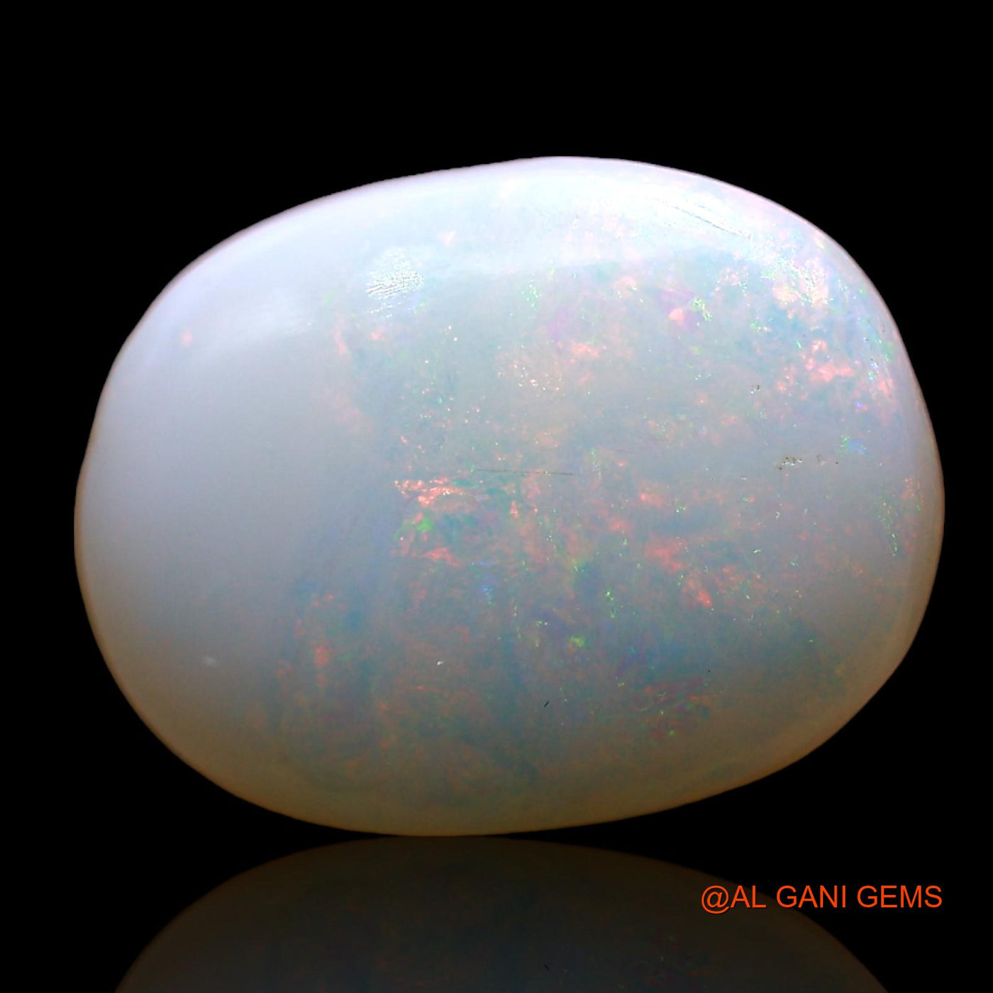 Natural Untreated Fire Opal Loose Gemstone Oval Cabochon From Australia 3.00 Cts 13x9x4 mm AD-329