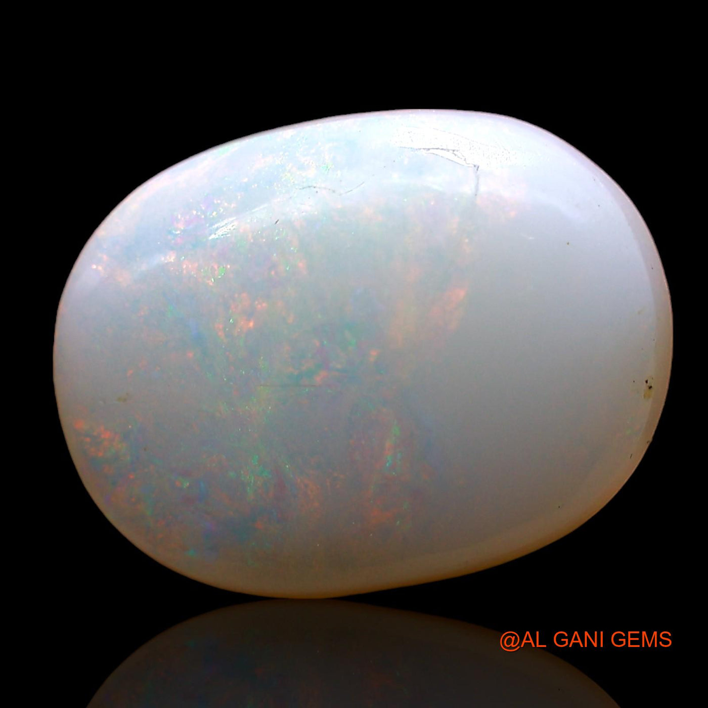 Natural Untreated Fire Opal Loose Gemstone Oval Cabochon From Australia 3.00 Cts 13x9x4 mm AD-329