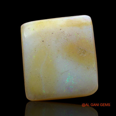4.00 Cts Natural Australian Fire Opal Square Cabochon Loose Gemstone For Jewelry 12x11x4 mm AD-32