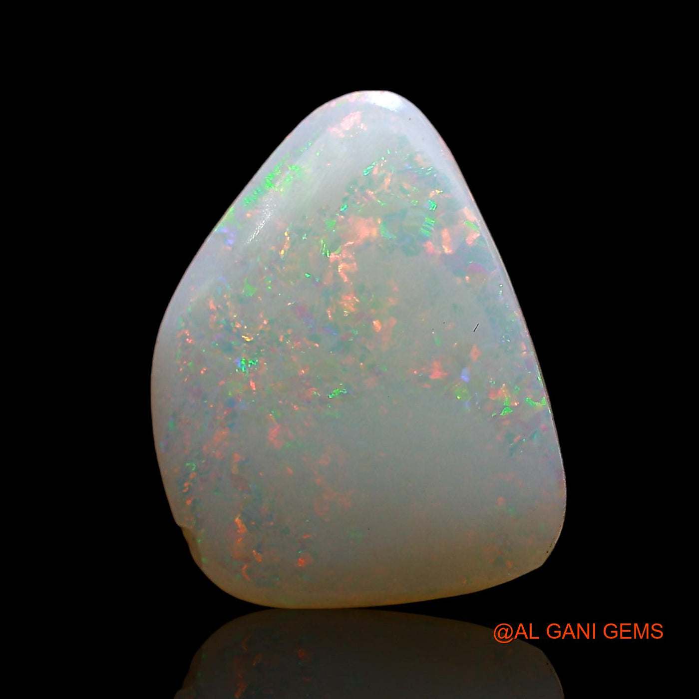 2.00 Cts Natural Australian Fire Opal Loose Gemstone Fancy Cabochon 12x9x3 mm AD-330