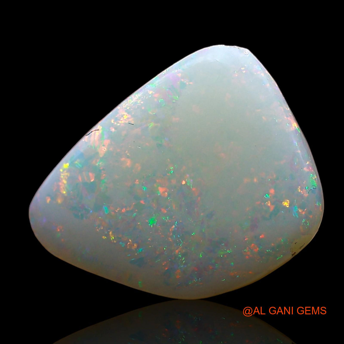 2.00 Cts Natural Australian Fire Opal Loose Gemstone Fancy Cabochon 12x9x3 mm AD-330
