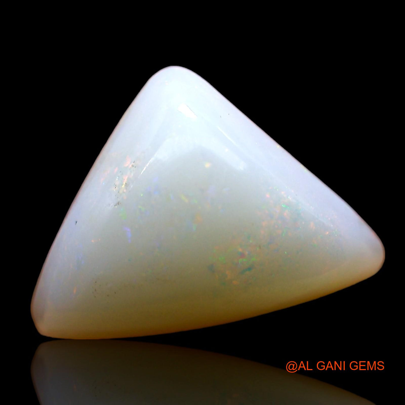 4.00 Cts Unheated Australian Fire Opal Loose Gemstone Trillion Cabochon Natural 13x10x5 mm AD-333