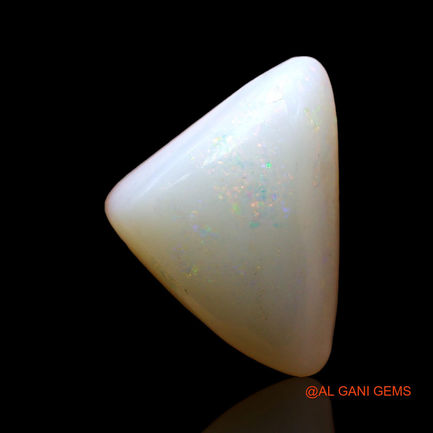 4.00 Cts Unheated Australian Fire Opal Loose Gemstone Trillion Cabochon Natural 13x10x5 mm AD-333