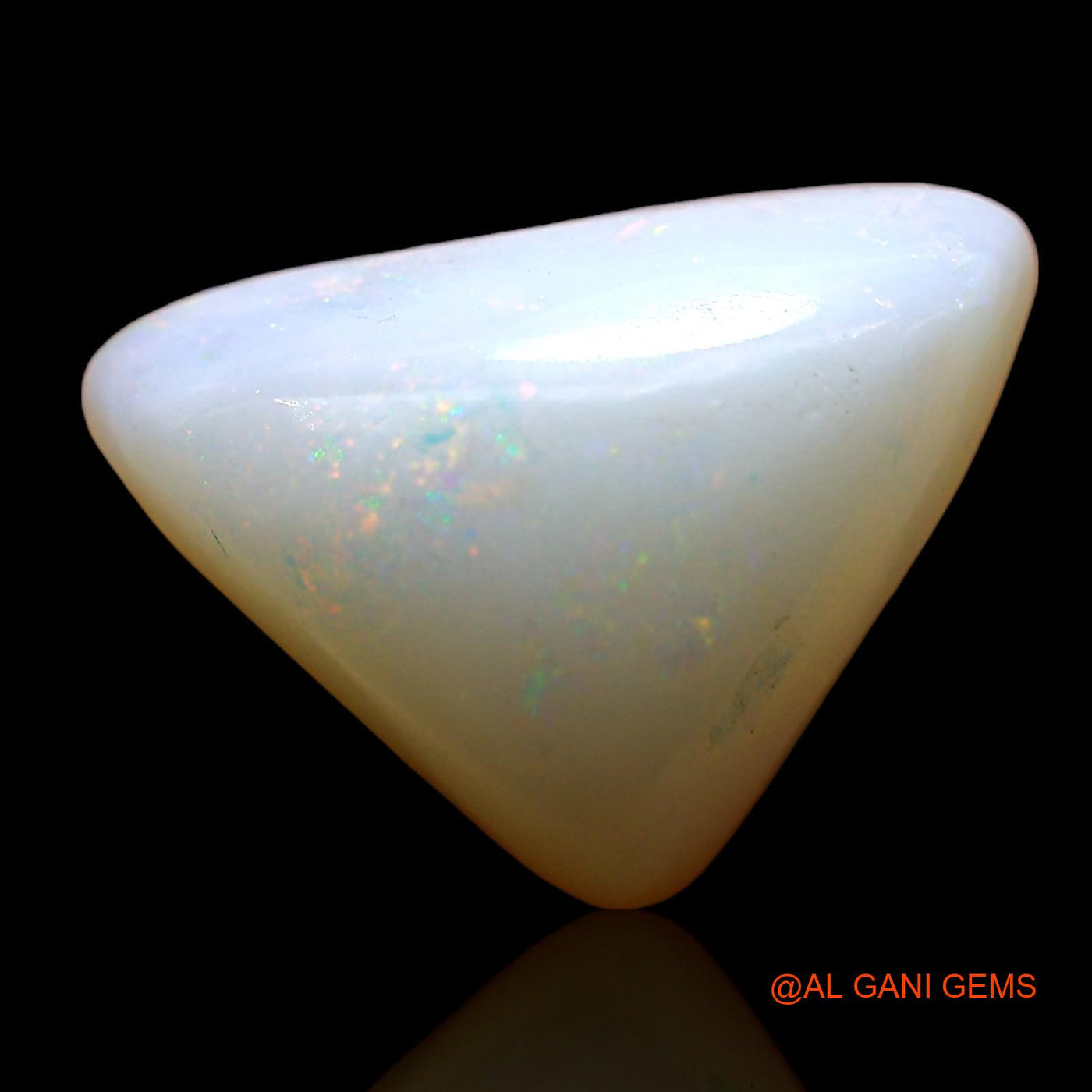 4.00 Cts Unheated Australian Fire Opal Loose Gemstone Trillion Cabochon Natural 13x10x5 mm AD-333