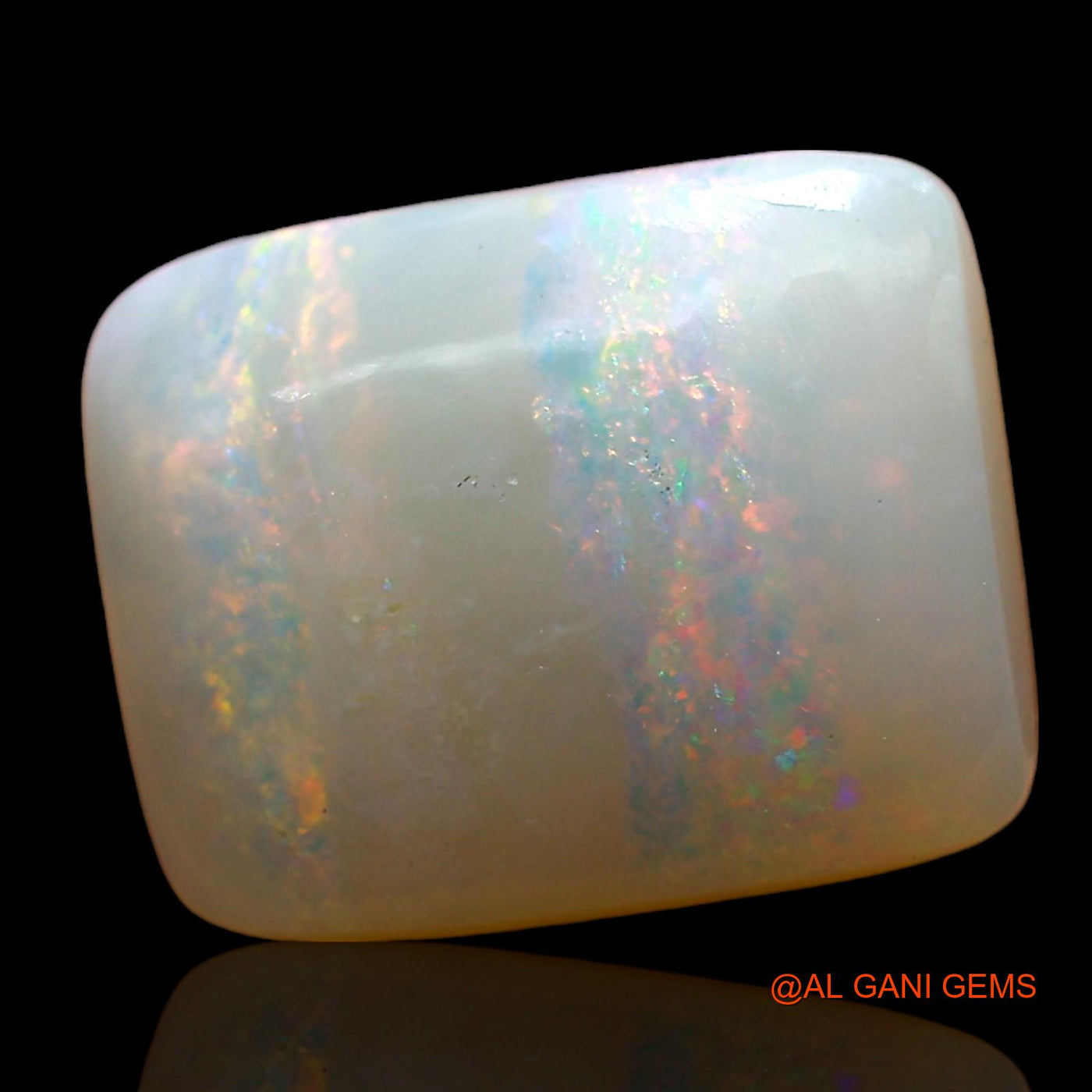 3.00 Cts Natural Australian Fire Opal Loose Gemstone Square Cabochon 11x9x4 mm AD-335