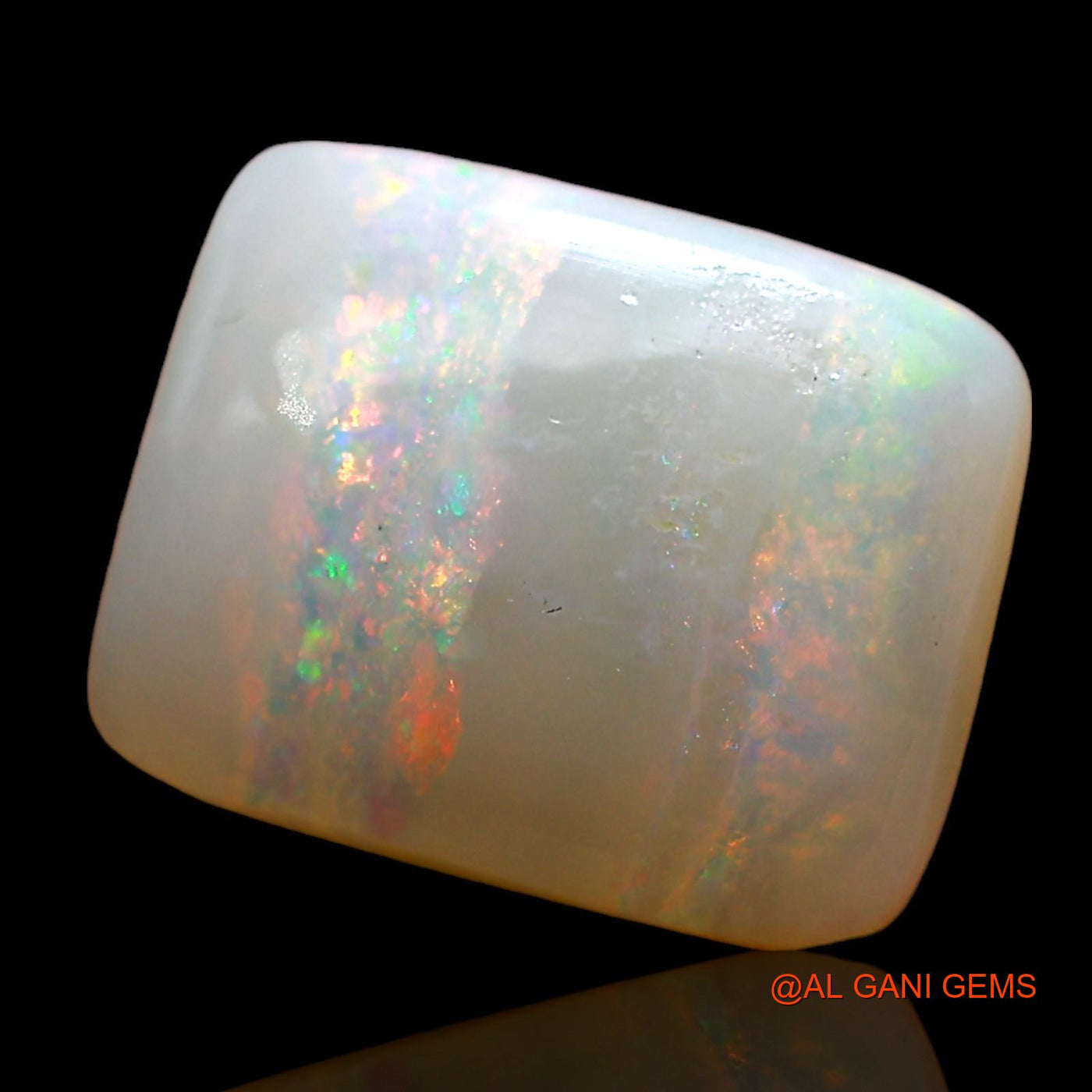 3.00 Cts Natural Australian Fire Opal Loose Gemstone Square Cabochon 11x9x4 mm AD-335