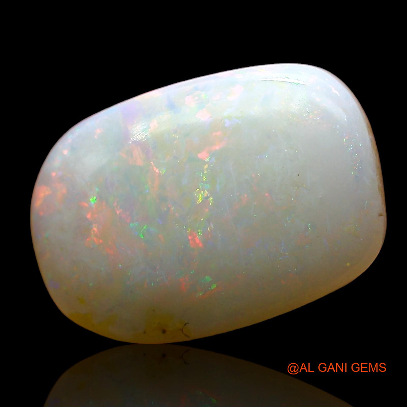 Natural Untreated Fire Opal Loose Gemstone Oval Cabochon From Australia 3.00 Cts 13x9x3 mm AD-336