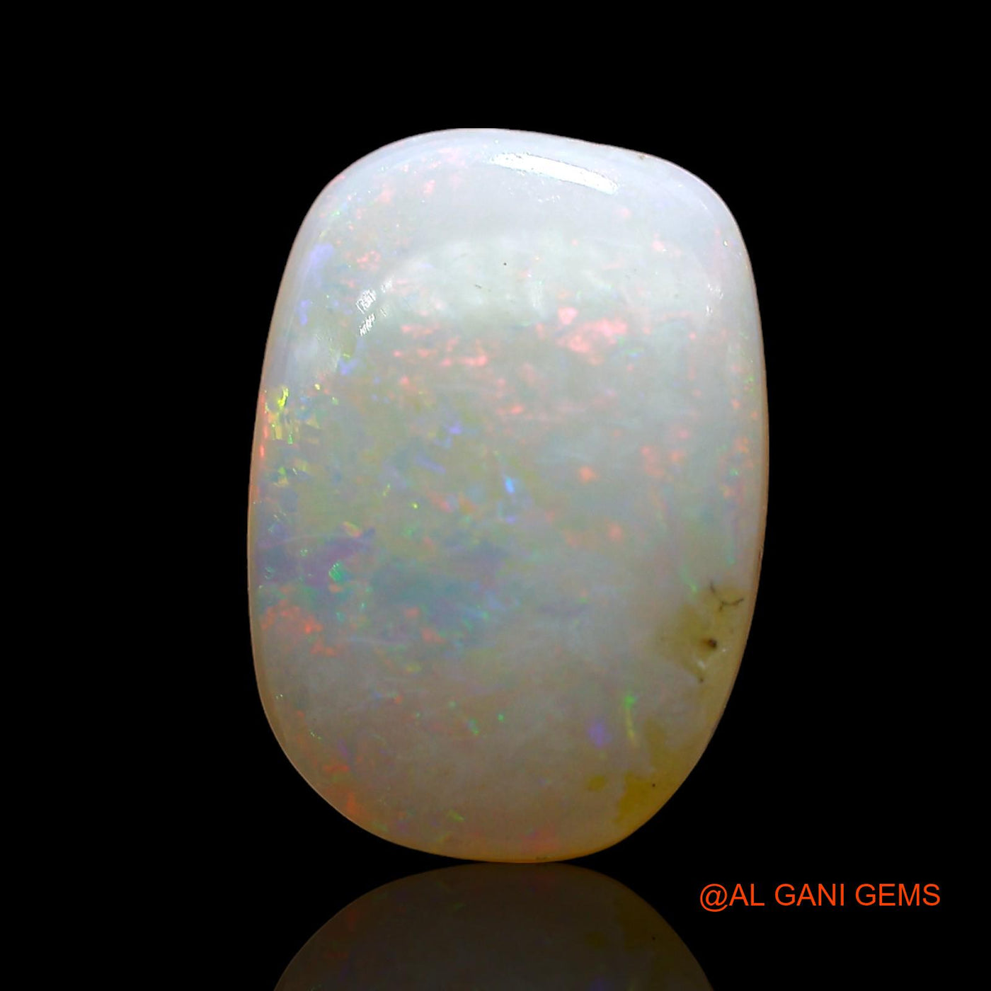Natural Untreated Fire Opal Loose Gemstone Oval Cabochon From Australia 3.00 Cts 13x9x3 mm AD-336