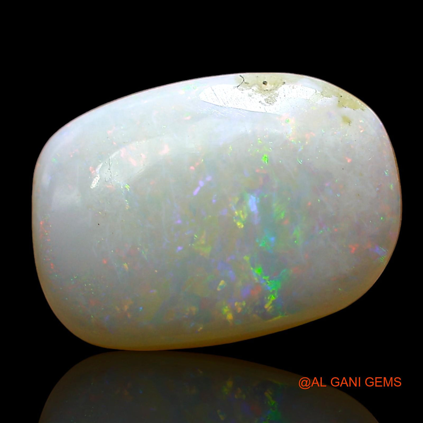 Natural Untreated Fire Opal Loose Gemstone Oval Cabochon From Australia 3.00 Cts 13x9x3 mm AD-336