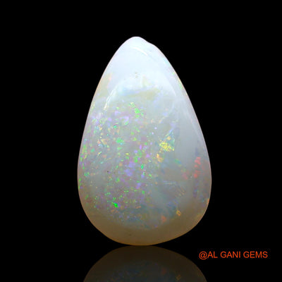 2.00 Cts Natural Australian Fire Opal Loose Gemstone Pear Cabochon 13x8x3 mm AD-337