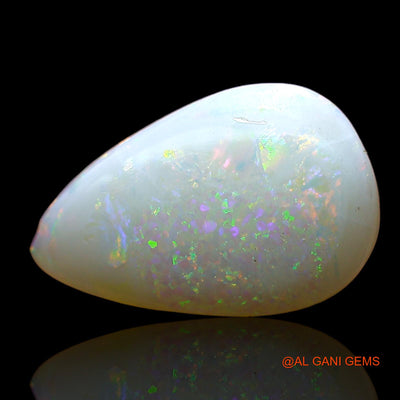 2.00 Cts Natural Australian Fire Opal Loose Gemstone Pear Cabochon 13x8x3 mm AD-337