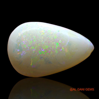 2.00 Cts Natural Australian Fire Opal Loose Gemstone Pear Cabochon 13x8x3 mm AD-337
