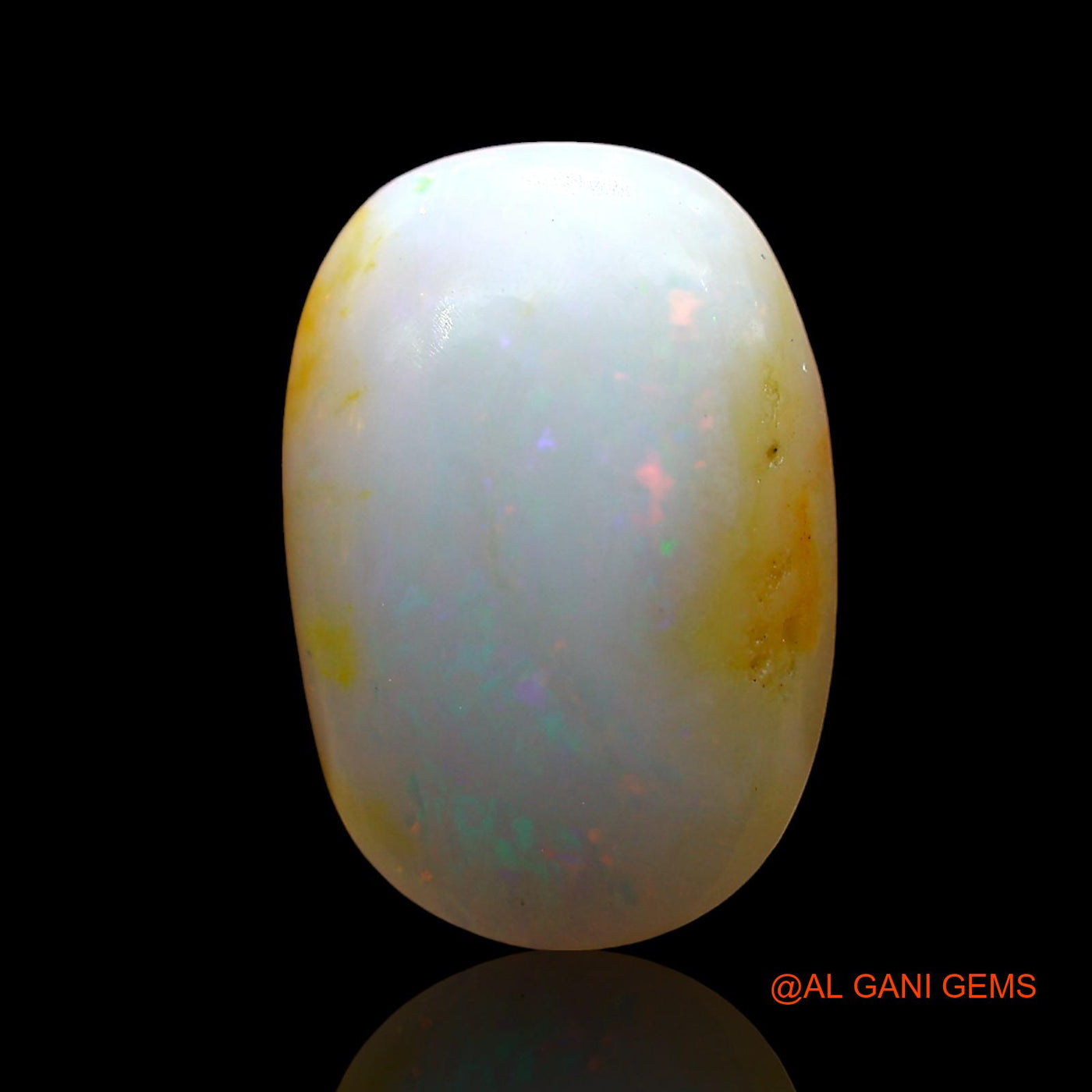 3.00 Cts Unheated Australian Fire Opal Loose Gemstone Oval Cabochon Natural 13x9x4 mm AD-338