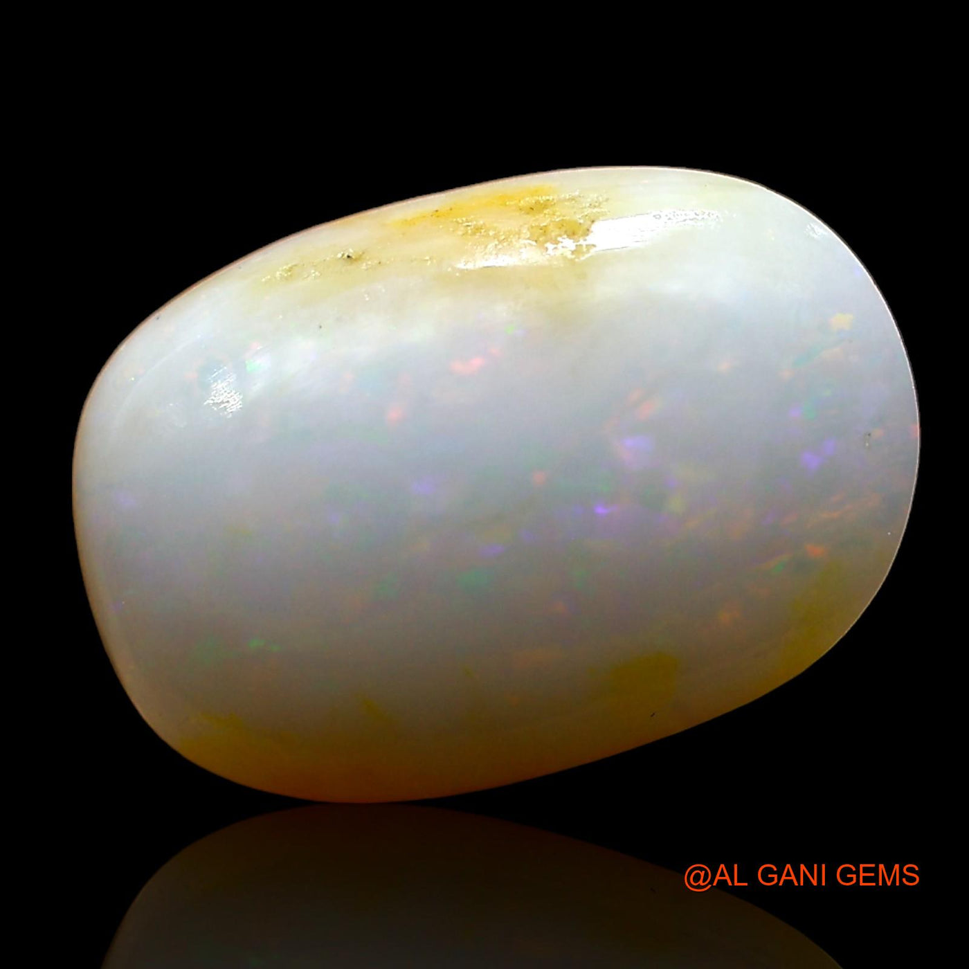 3.00 Cts Unheated Australian Fire Opal Loose Gemstone Oval Cabochon Natural 13x9x4 mm AD-338