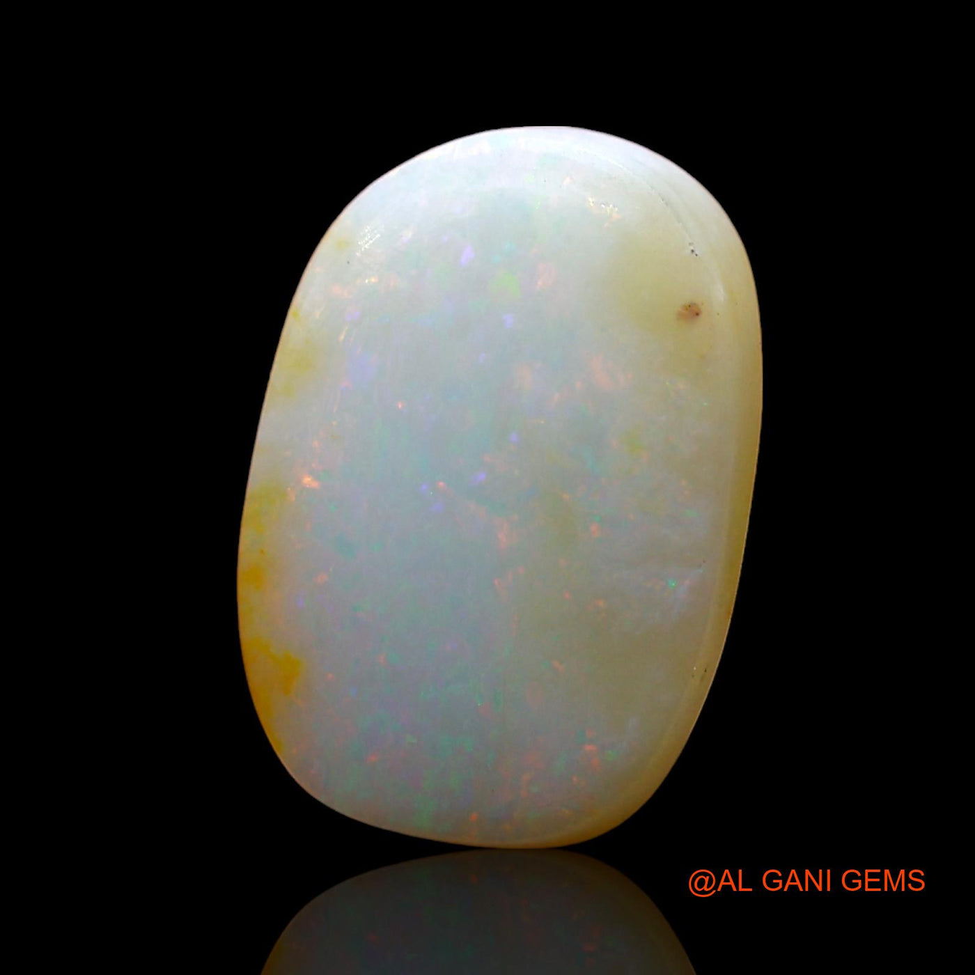 3.00 Cts Unheated Australian Fire Opal Loose Gemstone Oval Cabochon Natural 13x9x4 mm AD-338