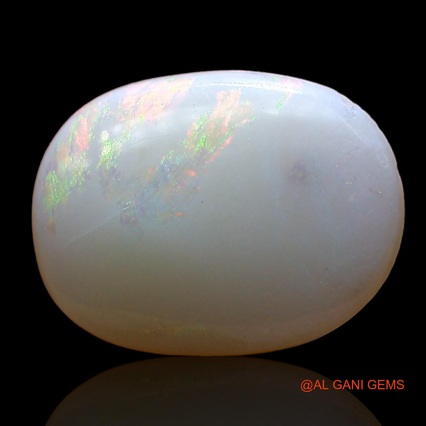 Natural Fire Opal Gemstone 2.00 Cts Loose Oval Cabochon From Australia 13x10x2 mm AD-339