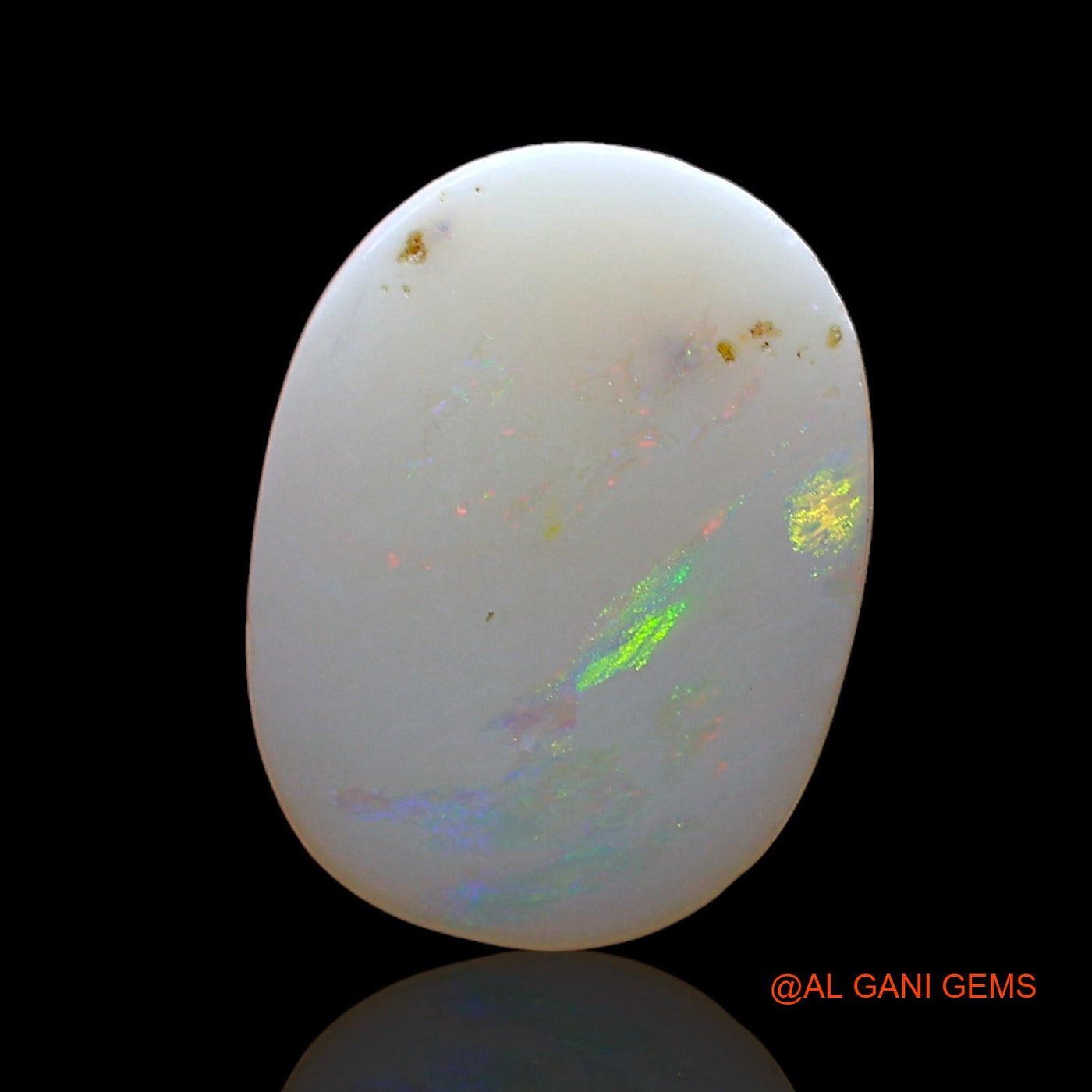 Natural Fire Opal Gemstone 2.00 Cts Loose Oval Cabochon From Australia 13x10x2 mm AD-339