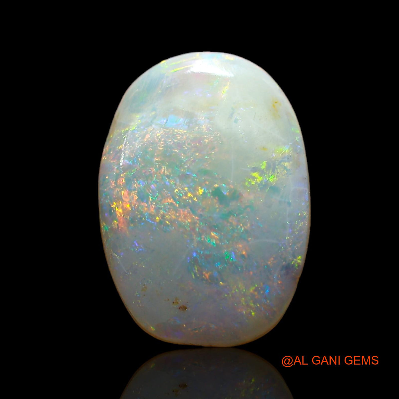 3.00 Cts Natural Australian Fire Opal Loose Gemstone Oval Cabochon 15x10x3 mm AD-33