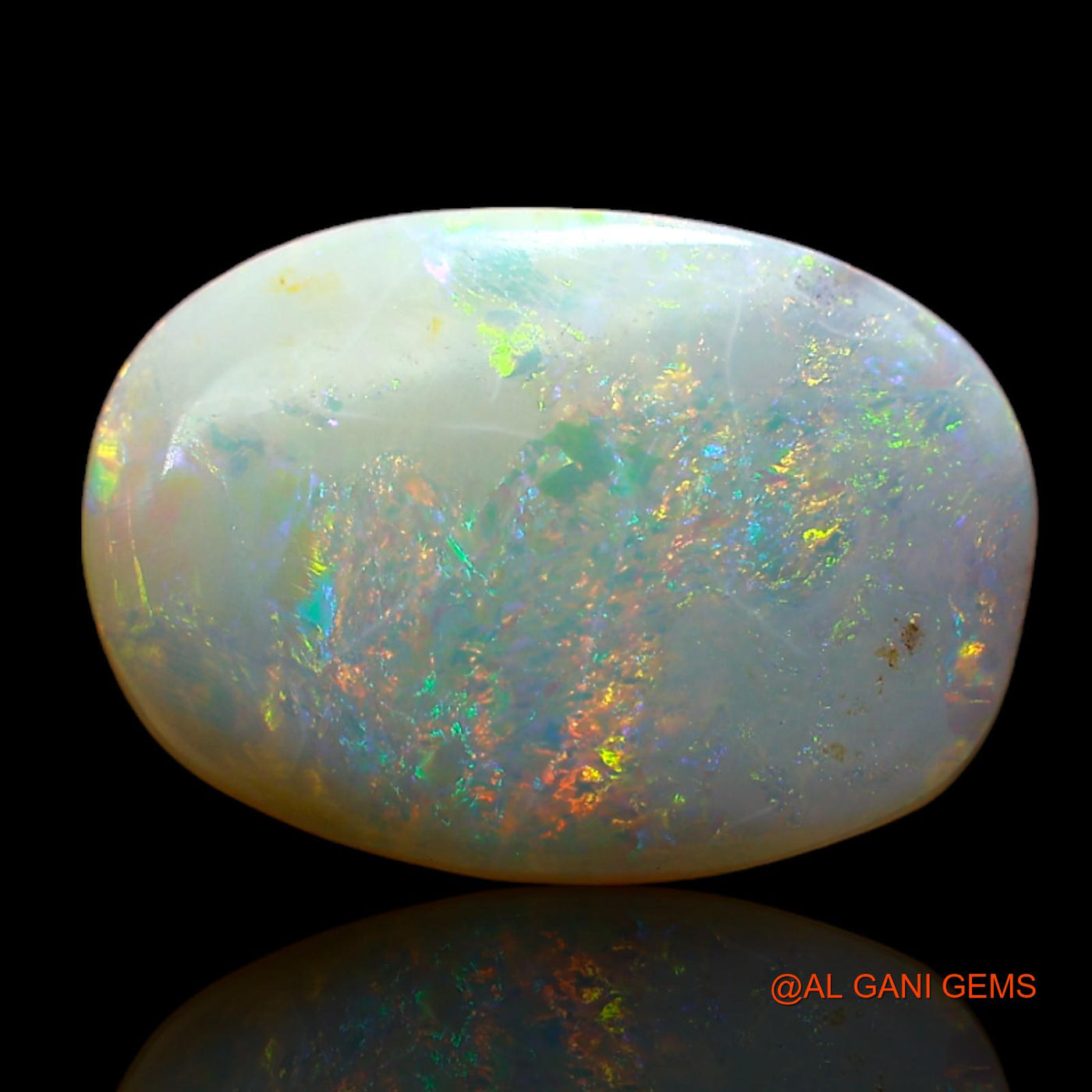 3.00 Cts Natural Australian Fire Opal Loose Gemstone Oval Cabochon 15x10x3 mm AD-33