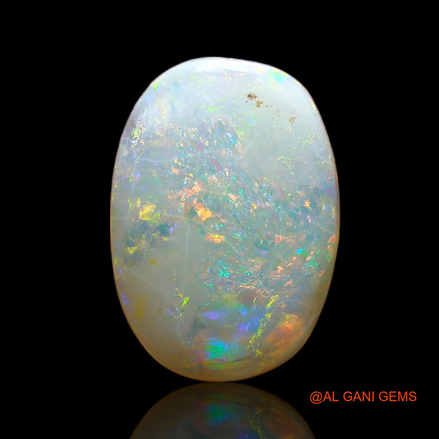 3.00 Cts Natural Australian Fire Opal Loose Gemstone Oval Cabochon 15x10x3 mm AD-33