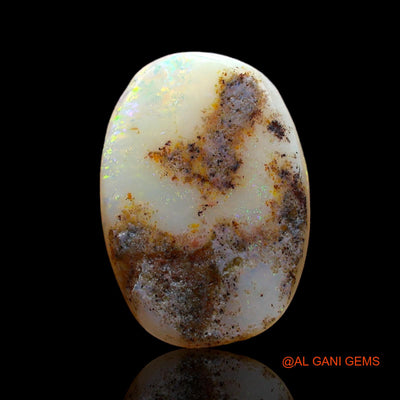 3.00 Cts Natural Australian Fire Opal Loose Gemstone Oval Cabochon 15x10x3 mm AD-33