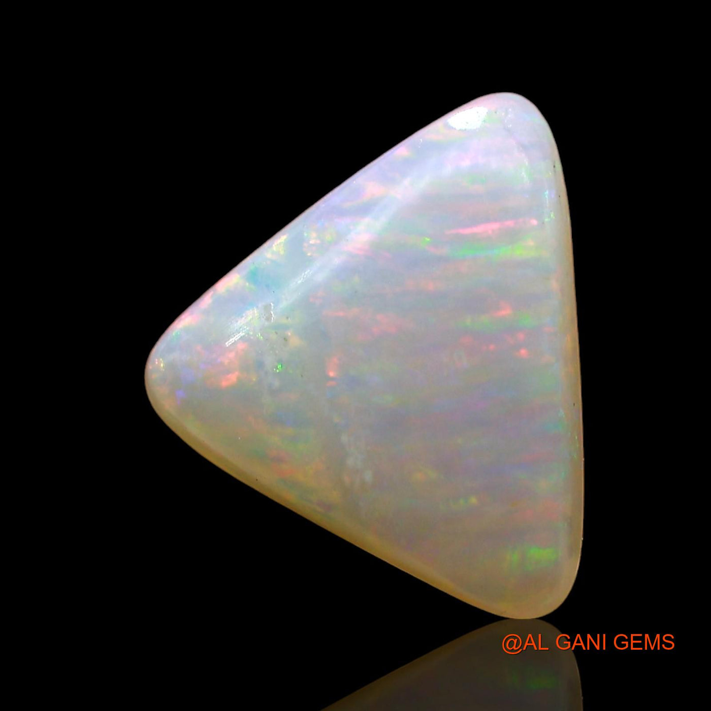 3.00 Cts Unheated Australian Fire Opal Loose Gemstone Trillion Cabochon Natural 11x10x4 mm AD-340