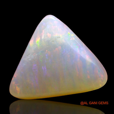 3.00 Cts Unheated Australian Fire Opal Loose Gemstone Trillion Cabochon Natural 11x10x4 mm AD-340