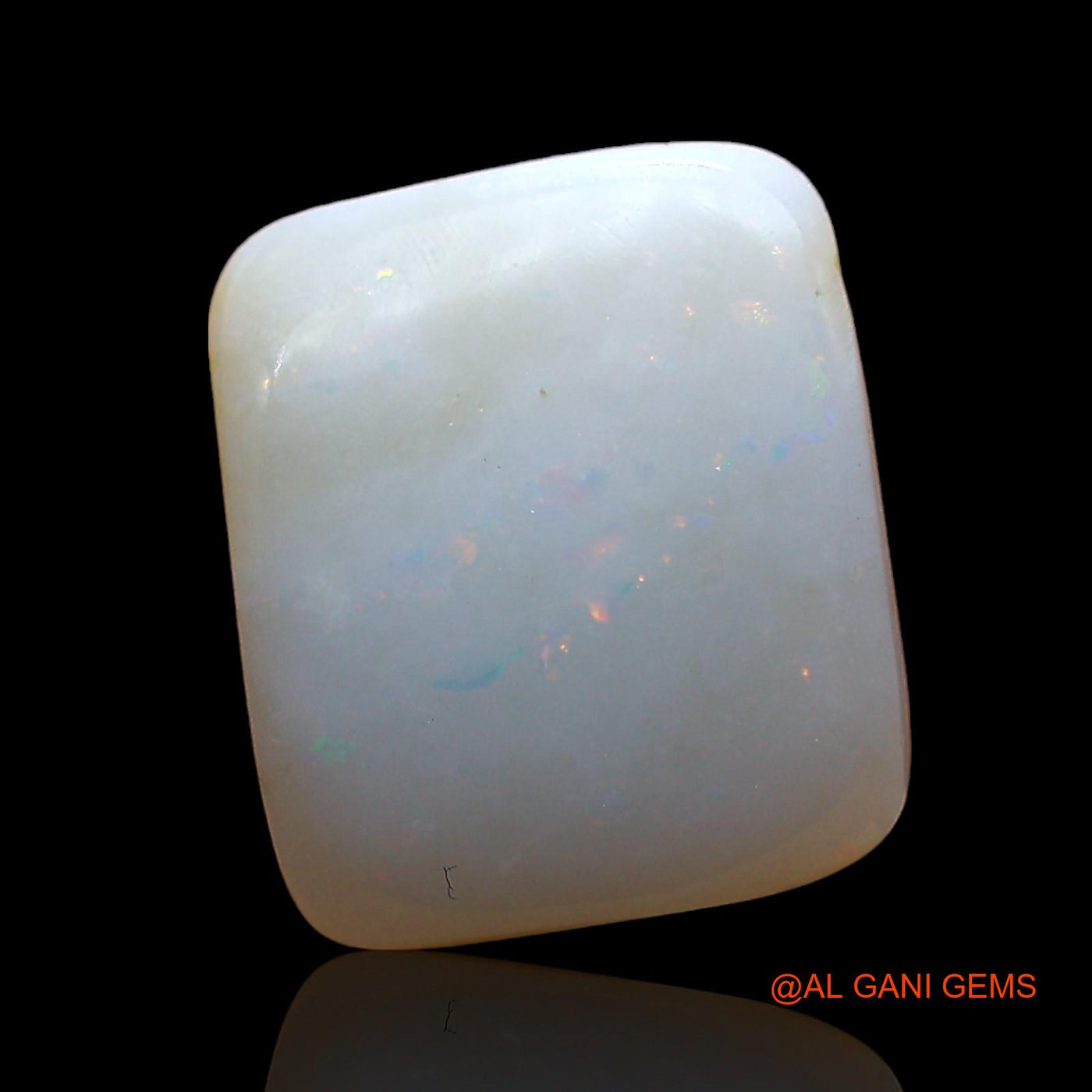 2.00 Cts Natural Australian Fire Opal Square Cabochon Loose Gemstone For Jewelry 11x10x3 mm AD-345
