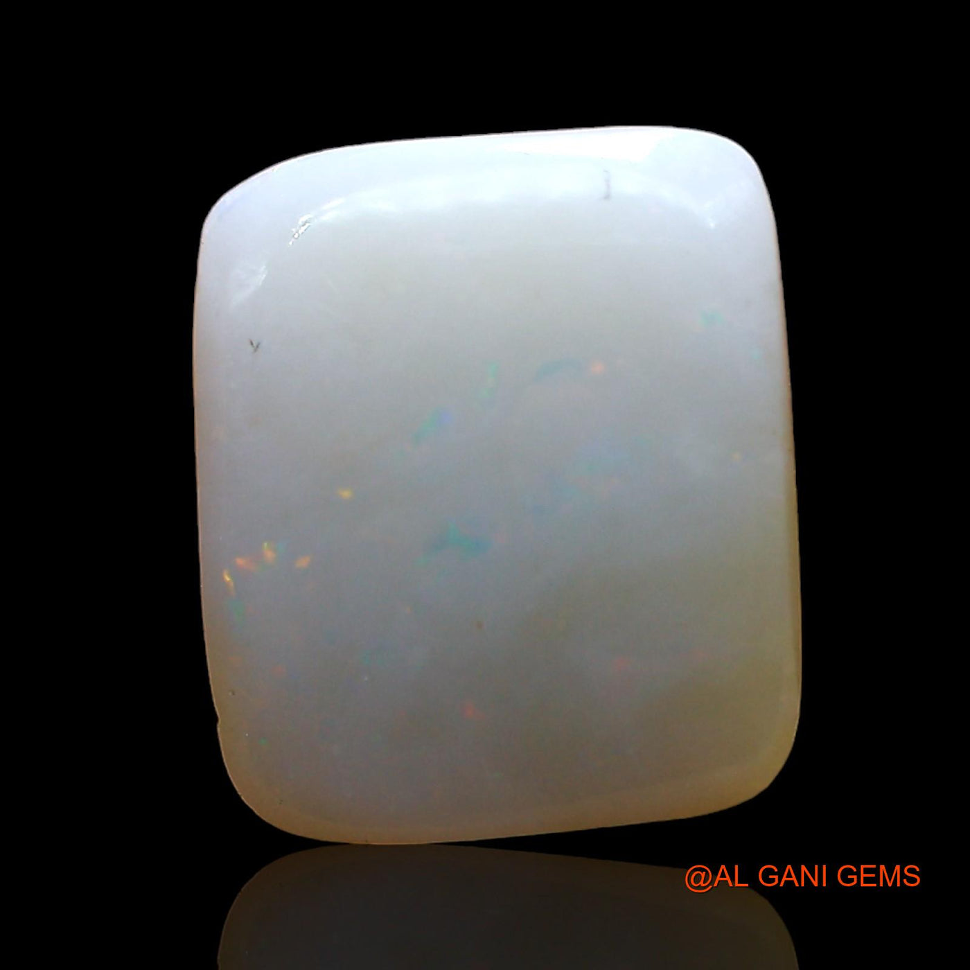 2.00 Cts Natural Australian Fire Opal Square Cabochon Loose Gemstone For Jewelry 11x10x3 mm AD-345