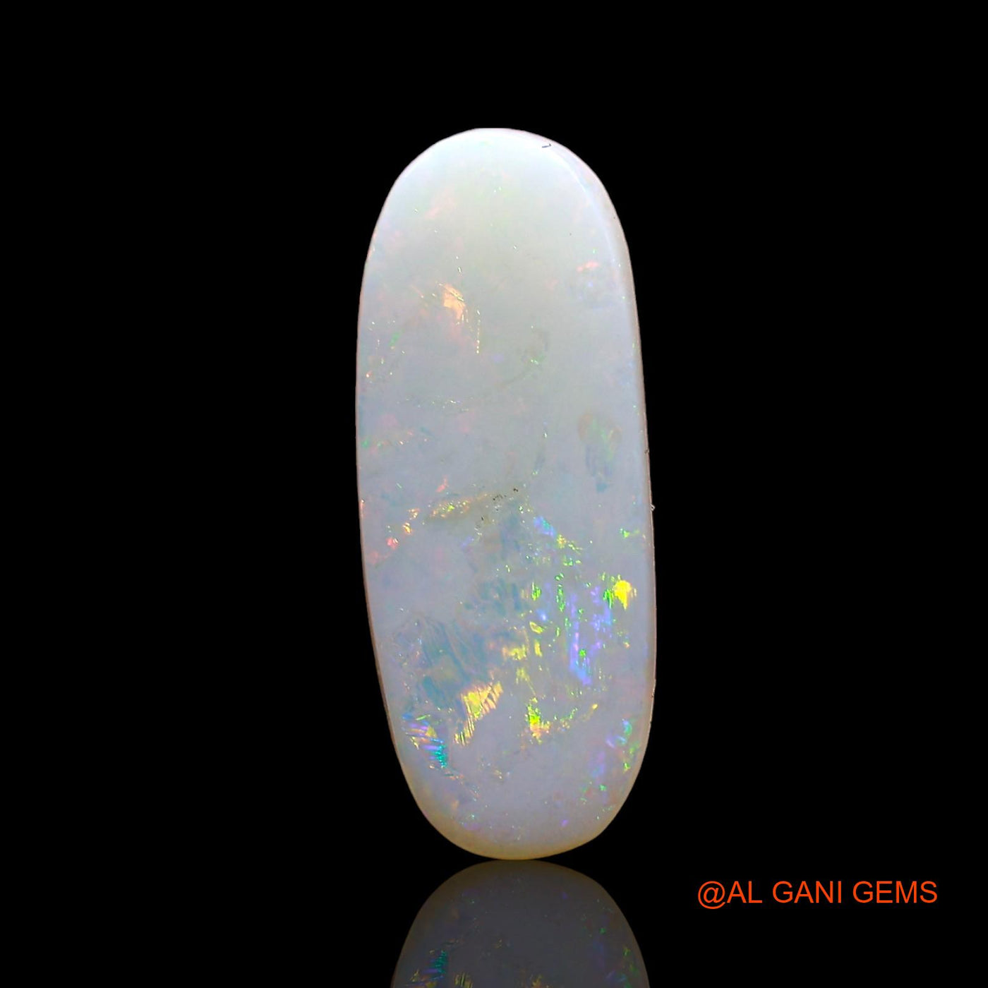1.00 Cts Natural Australian Fire Opal Loose Gemstone Oval Cabochon 15x6x2 mm AD-346