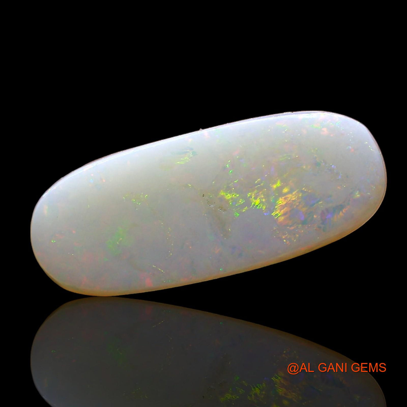 1.00 Cts Natural Australian Fire Opal Loose Gemstone Oval Cabochon 15x6x2 mm AD-346