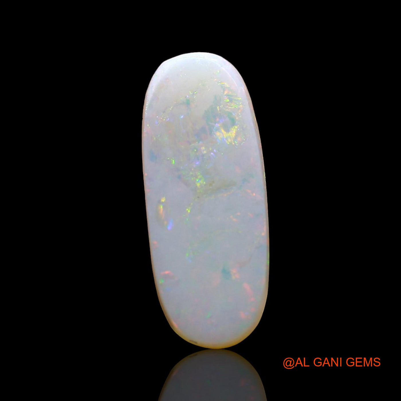 1.00 Cts Natural Australian Fire Opal Loose Gemstone Oval Cabochon 15x6x2 mm AD-346