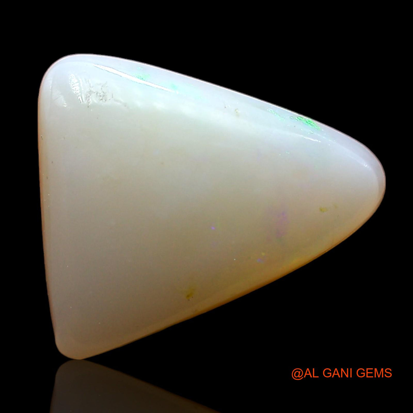 Natural Fire Opal Gemstone 3.00 Cts Loose Trillion Cabochon From Australia 12x10x4 mm AD-347