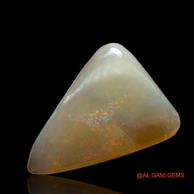 3.00 Cts Unheated Australian Fire Opal Loose Gemstone Trillion Cabochon Natural 15x11x3 mm AD-34
