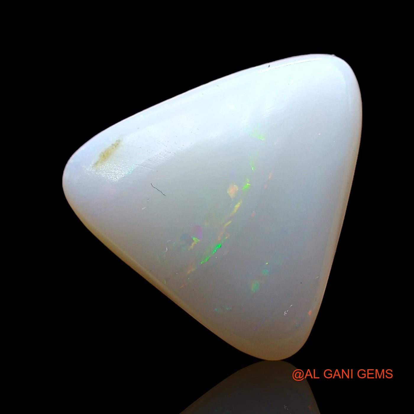 Natural Fire Opal Gemstone 2.00 Cts Loose Trillion Cabochon From Australia 11x11x4 mm AD-350