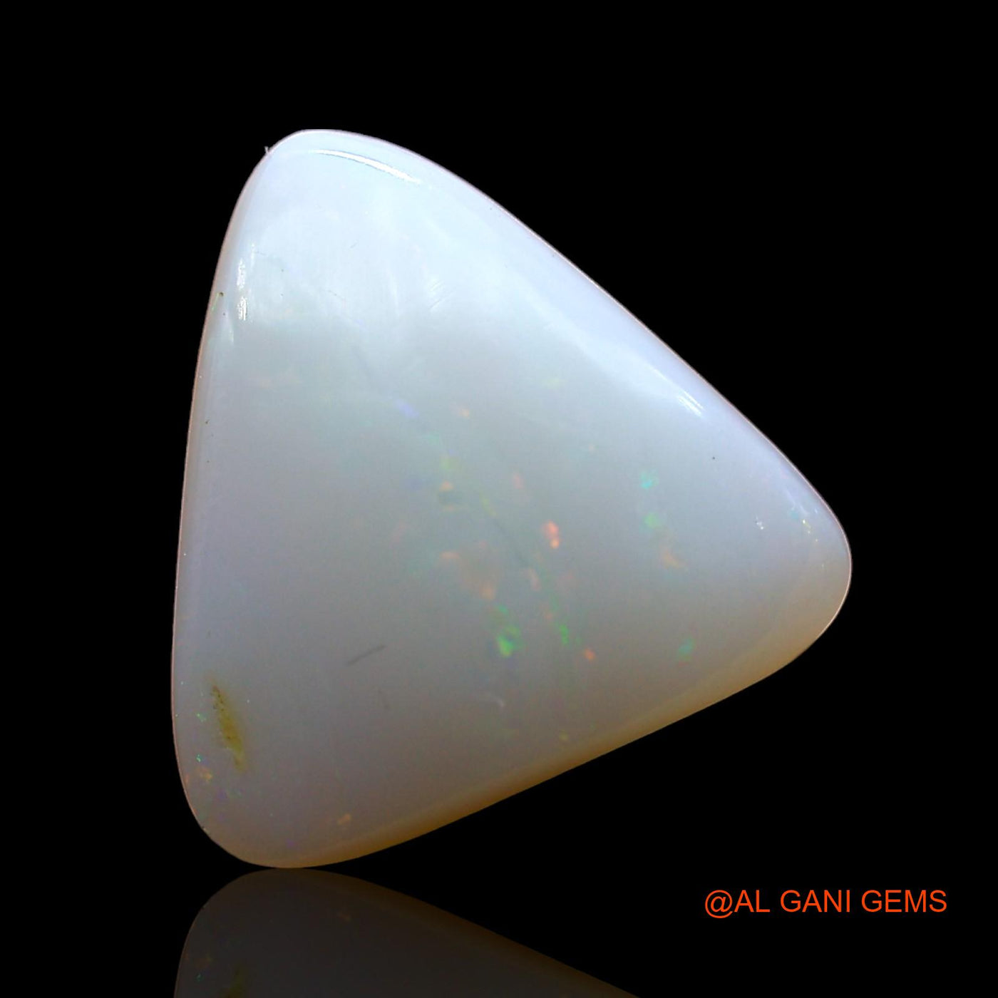 Natural Fire Opal Gemstone 2.00 Cts Loose Trillion Cabochon From Australia 11x11x4 mm AD-350