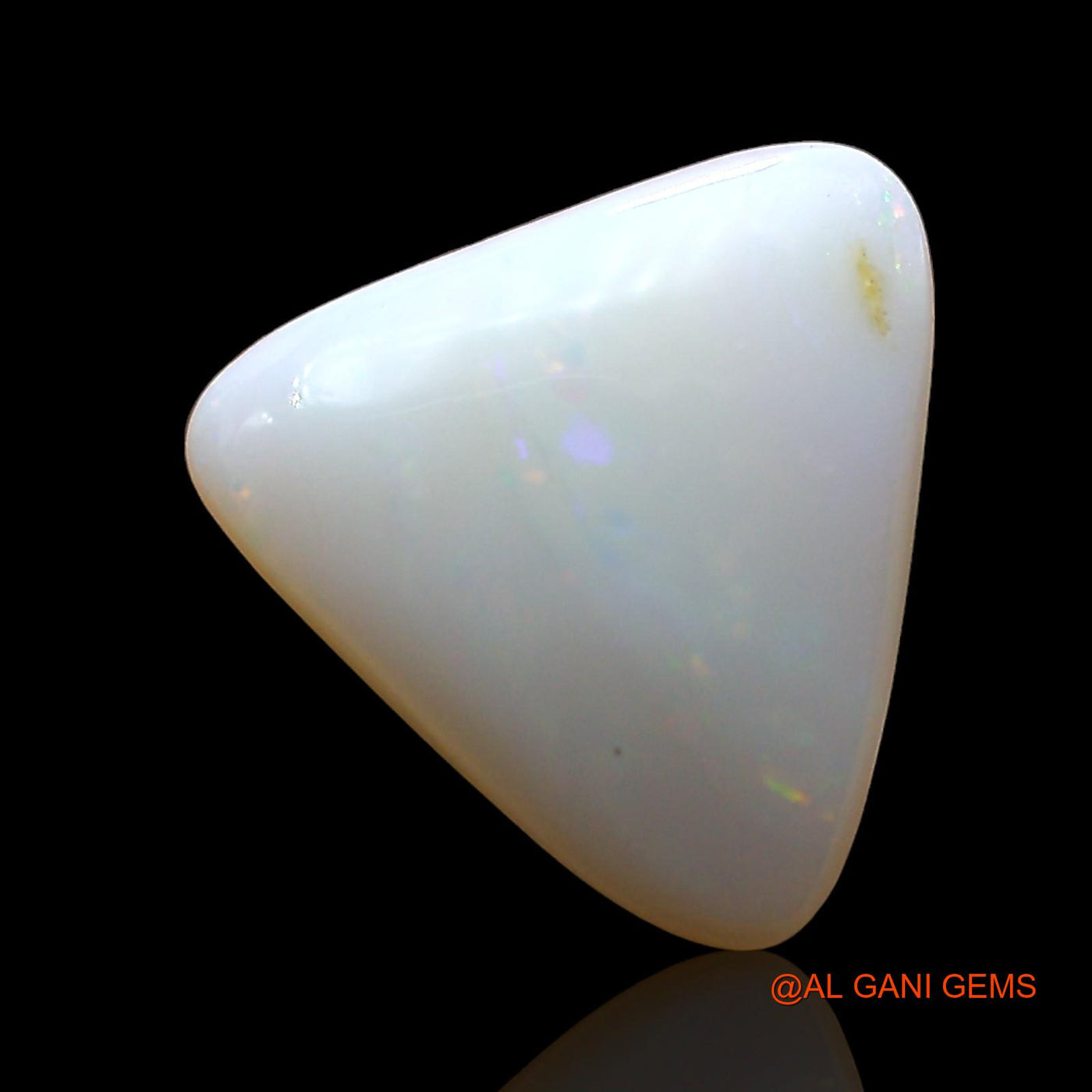 Natural Fire Opal Gemstone 2.00 Cts Loose Trillion Cabochon From Australia 11x11x4 mm AD-350