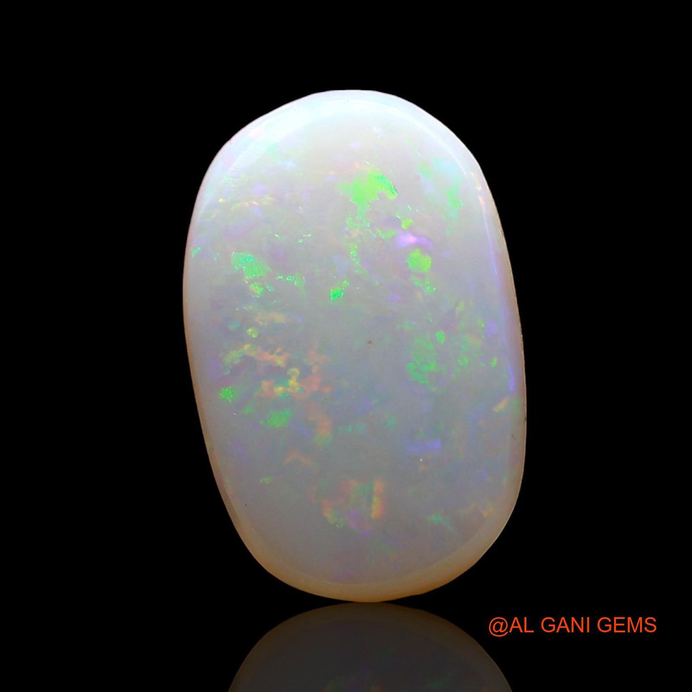 Natural Untreated Fire Opal Loose Gemstone Oval Cabochon From Australia 2.00 Cts 13x8x2 mm AD-352
