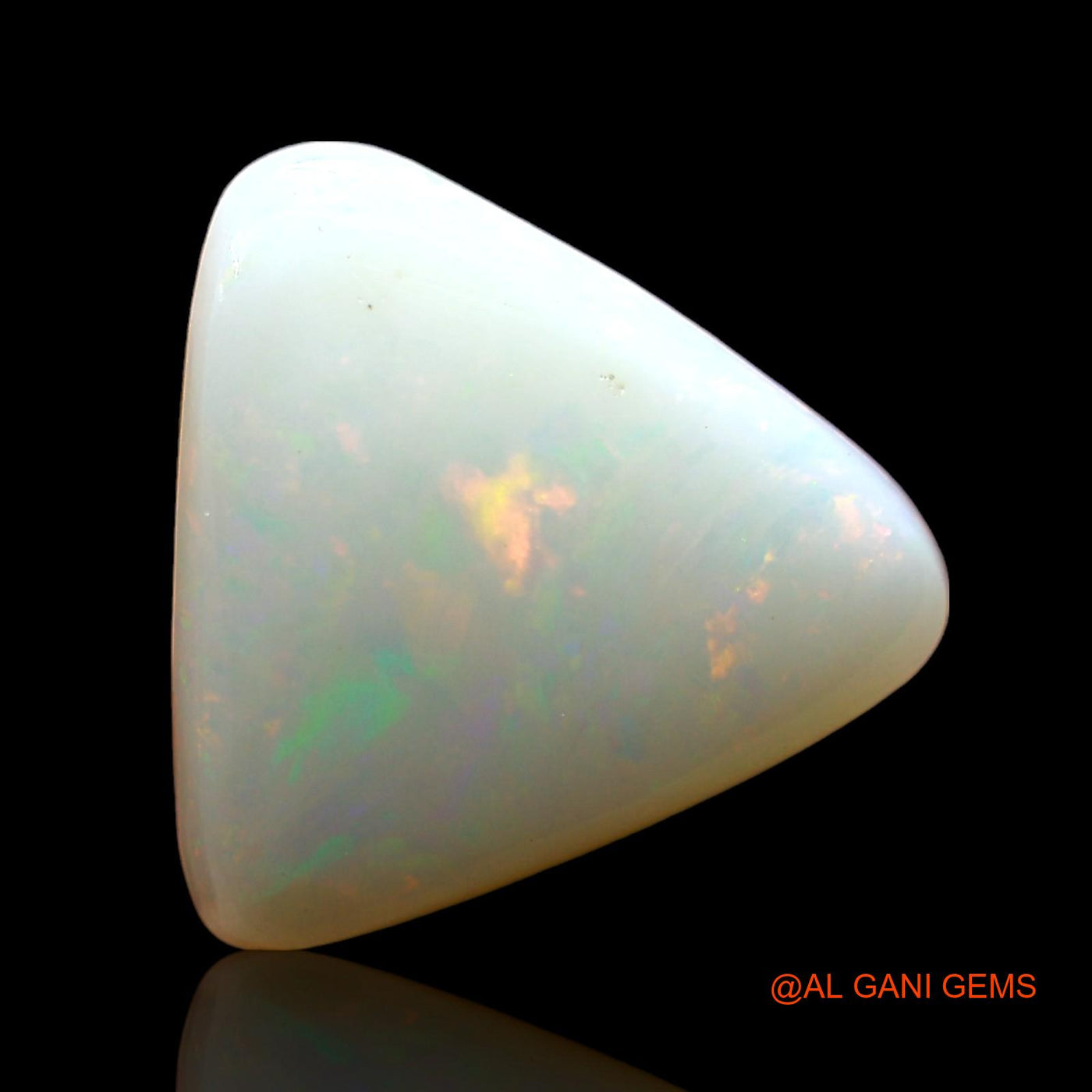 3.00 Cts Natural Australian Fire Opal Loose Gemstone Trillion Cabochon 11x11x4 mm AD-353