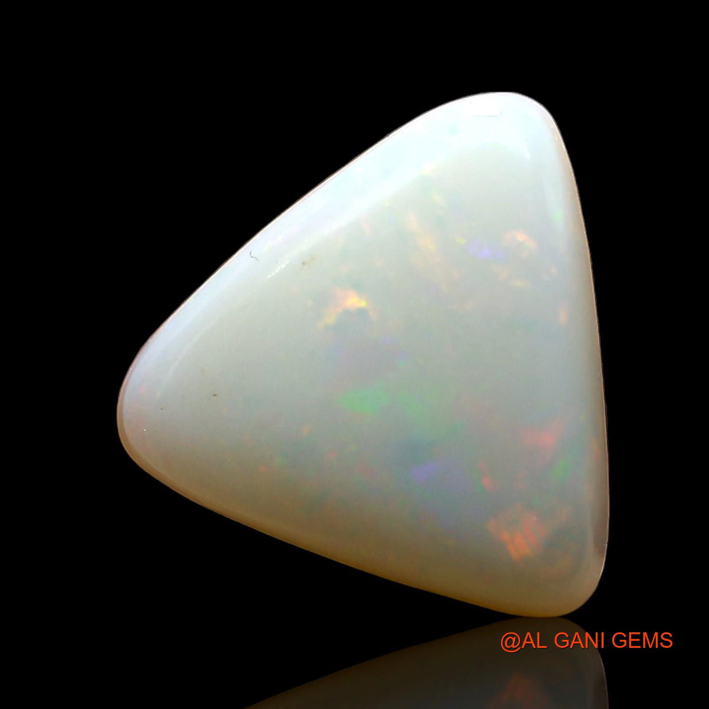 3.00 Cts Natural Australian Fire Opal Loose Gemstone Trillion Cabochon 11x11x4 mm AD-353