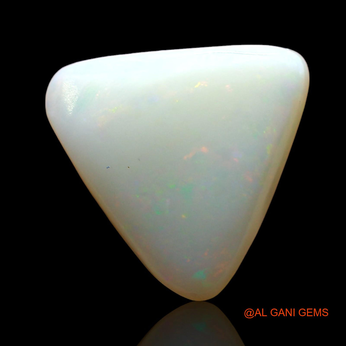 3.00 Cts Natural Australian Fire Opal Loose Gemstone Trillion Cabochon 11x11x4 mm AD-353