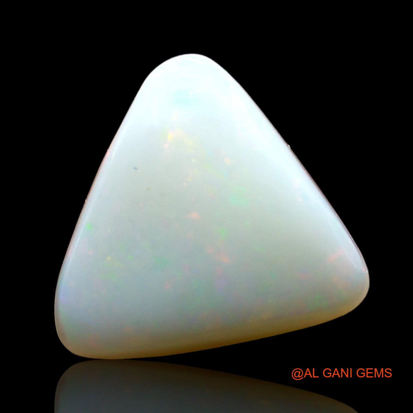 3.00 Cts Natural Australian Fire Opal Loose Gemstone Trillion Cabochon 11x11x4 mm AD-353