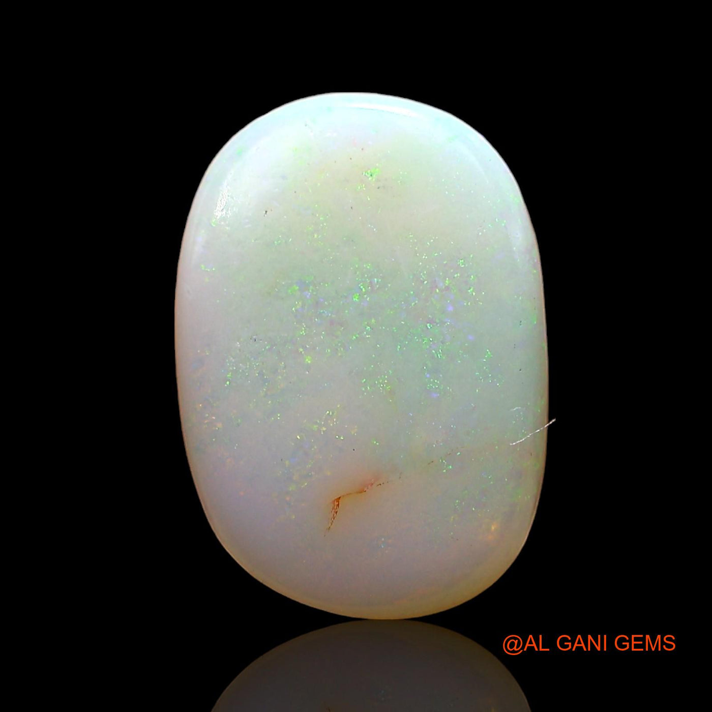 Natural Untreated Fire Opal Loose Gemstone Oval Cabochon From Australia 2.00 Cts 13x9x2 mm AD-356