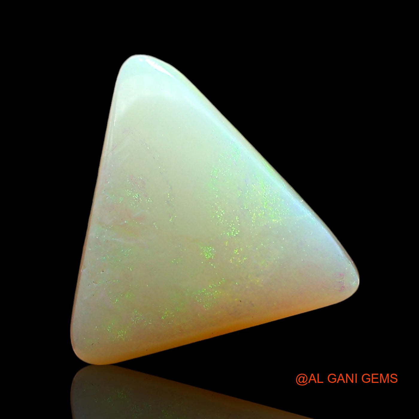 3.00 Cts Natural Australian Fire Opal Loose Gemstone Trillion Cabochon 11x10x4 mm AD-359