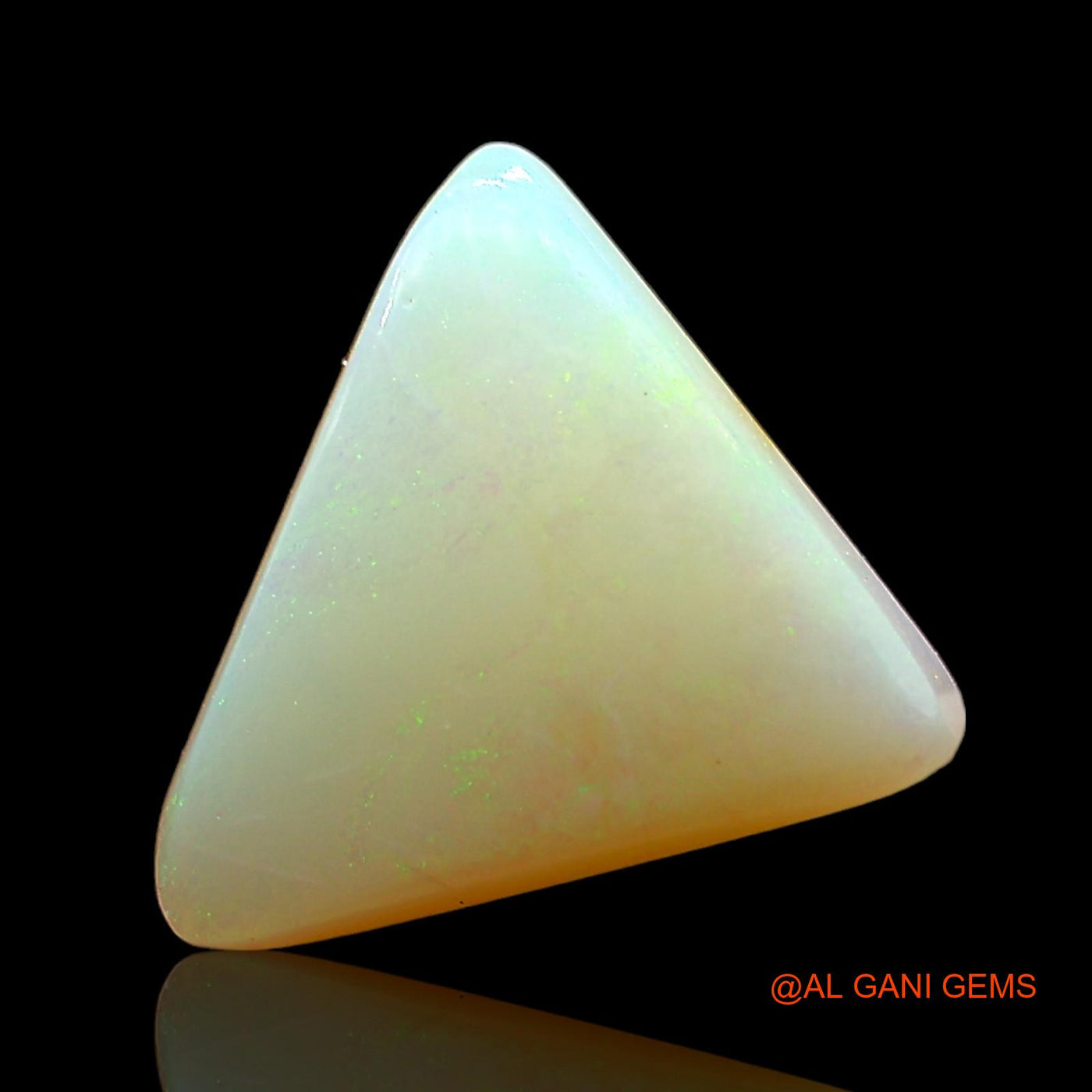 3.00 Cts Natural Australian Fire Opal Loose Gemstone Trillion Cabochon 11x10x4 mm AD-359