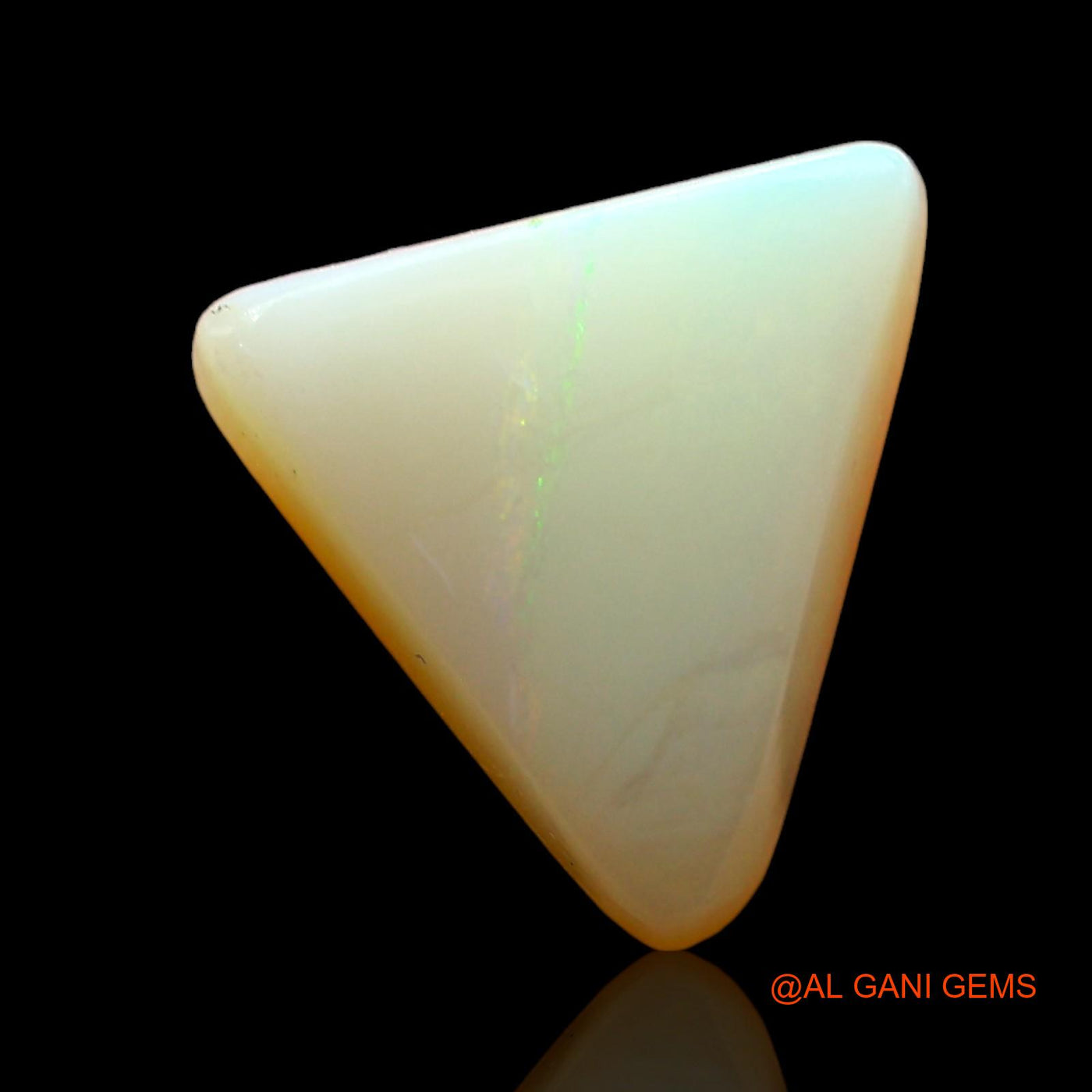 3.00 Cts Natural Australian Fire Opal Loose Gemstone Trillion Cabochon 11x10x4 mm AD-359