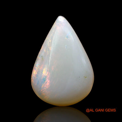 4.00 Cts Natural Australian Fire Opal Loose Gemstone Pear Cabochon 16x11x4 mm AD-35