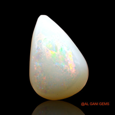 3.00 Cts Unheated Australian Fire Opal Loose Gemstone Pear Cabochon Natural 13x9x5 mm AD-361